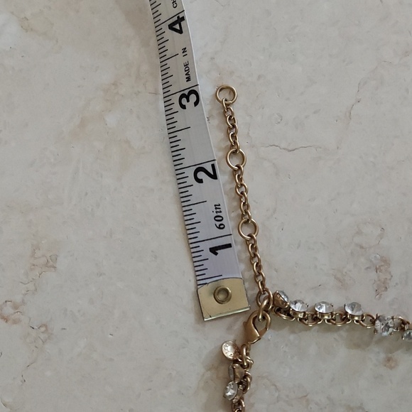 J. Crew Pink and Blush Art Deco Necklace with Rhinestones 20 Inches in Length - Picture 15 of 16